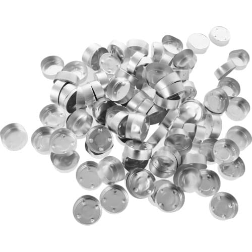 Aluminium Tea Light Cases Containers and Candle Wicks Candles Making tool kit 200 pieces in all