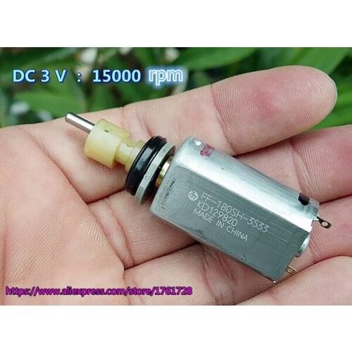 Free shipping! Brand new and original Mabuchi 180 micro DC motor FF-180SH-3533 3V High speed shaver motor