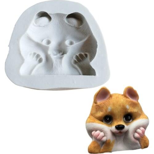 Large British Cattle Dog Silicone Soap Mould Cake Decorating Tools Fondant Sugarcraft Gumpaste Chocolate Sugarcraft Mold M2361