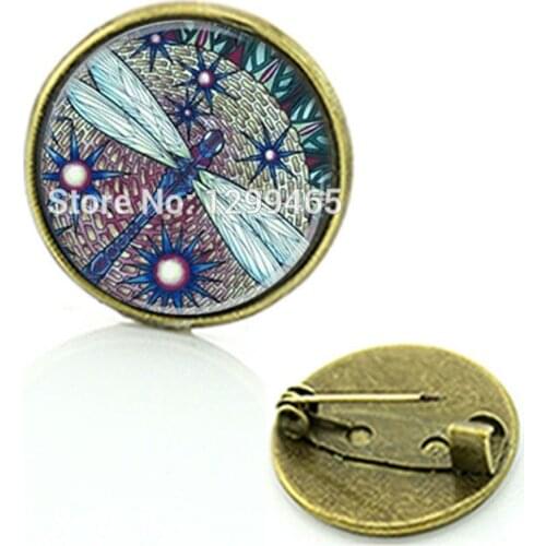 Brooches Pin Best Deals Ever Dragonfly Art Picture Brooch Wholesale Charms Jewelry Steam Punk Style Your Finish Choice C 614