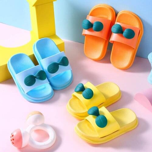 Childrens Slippers Summer Cartoon Cute Boys And Girls Non-slip Indoor Home Bathroom Bath Baby Sandals And Slippers FRX