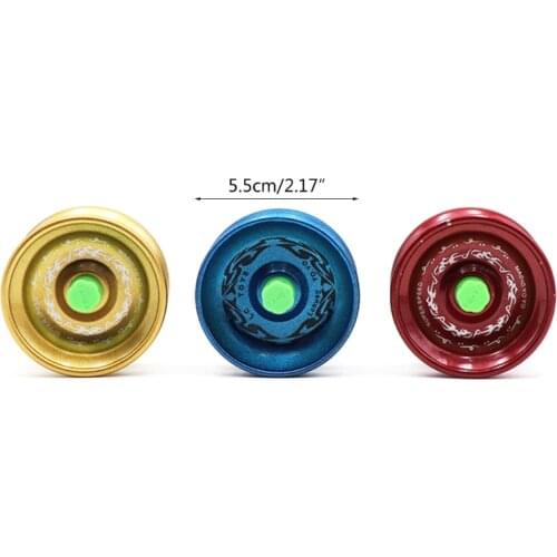 C5AA Game Ball Interactive Montessori Stimulation Alloy Tribute Yo Yo Ball Toy with String Early Educational Toy for Kids