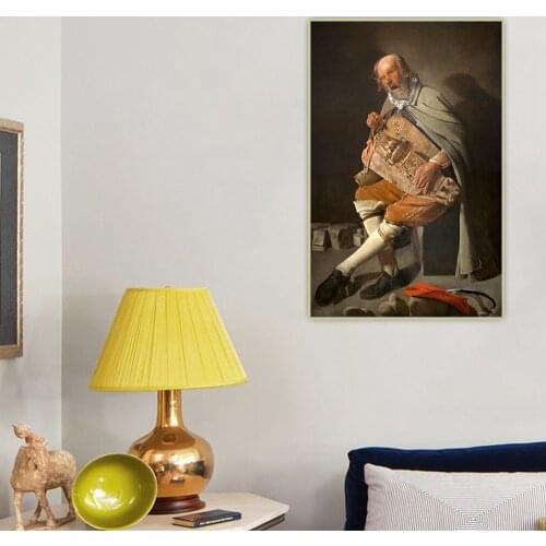 Georges de la Tour《The Old Man》Canvas Art Oil Painting Artwork Aesthetic Picture Wall Hanging Decor Home Living Room Decoration