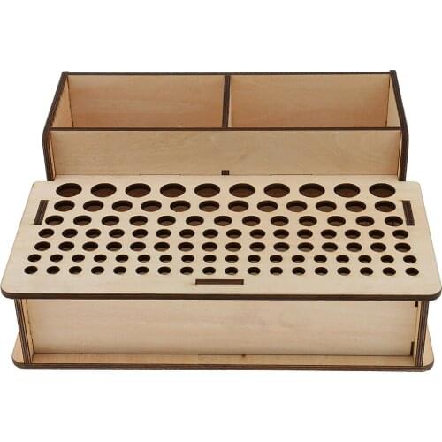 Multifunctional Wooden Rack Leathercraft Punch Stamp Tools Stand Holder Organizer Storage Box Rack Leathercraft Accessories