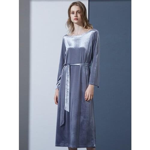Long Sleeve Womens Sleepwear Pijamas Night Home Clothes Long Wear Dress Nightgowns Sexy Robe Sets Warm Nightie Satin Velvet