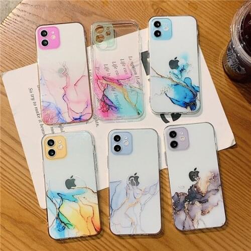 New products Vintage Relief Marbling Protection Phone Case For iPhone 12 11 Pro Max XS Max XR 6 8 7Plus SE Soft TPU Bumper Cover