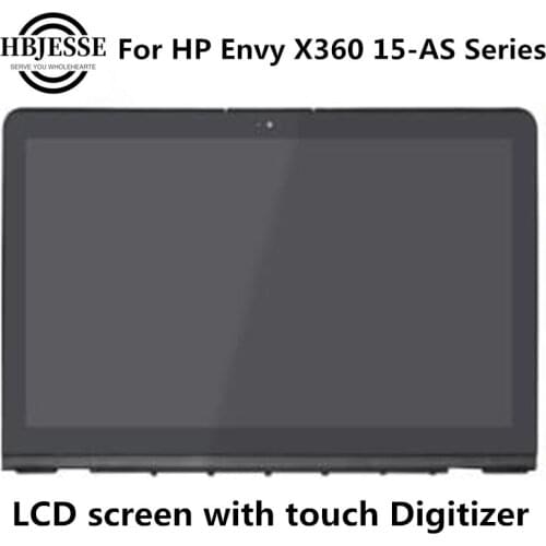 Original 15.6'' LCD Touch Digitizer Replacement Assembly For HP Envy X360 15-AS Series Laptop LED Display Assembly