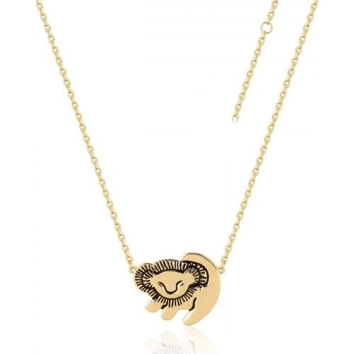 Harong Simba Necklace Women Choker Lion King Gold Matata Kids Cartoon Movie Trendy Jewelry Necklaces Women Gift Accessories