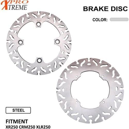 Motorcycle Front & Rear Brake Disc For HONDA XR250 CRM250 XLR250 XR CRM XLR 250 240MM 220MM Stainless Steel