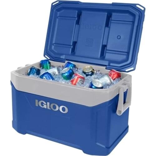 IGLOO ice Cooler Box Portable Outdoor Fridge Box 47 LITERS Yachting Fishing Hiking Picnic Camping transport basket bag