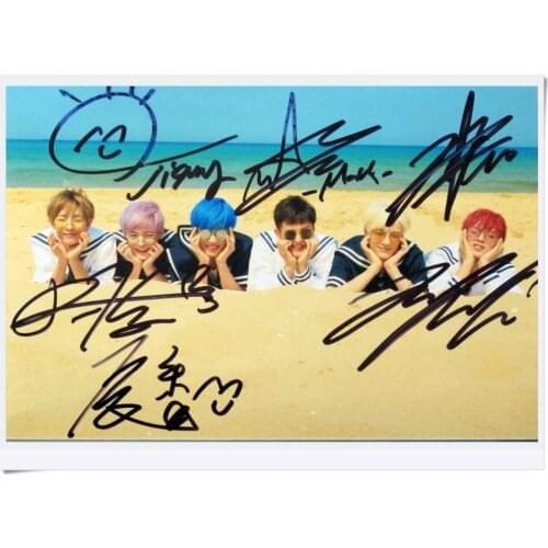 Signed NCT DREAM autographed group photo 6 inches WE YOUNG free shipping K-POP 092017B