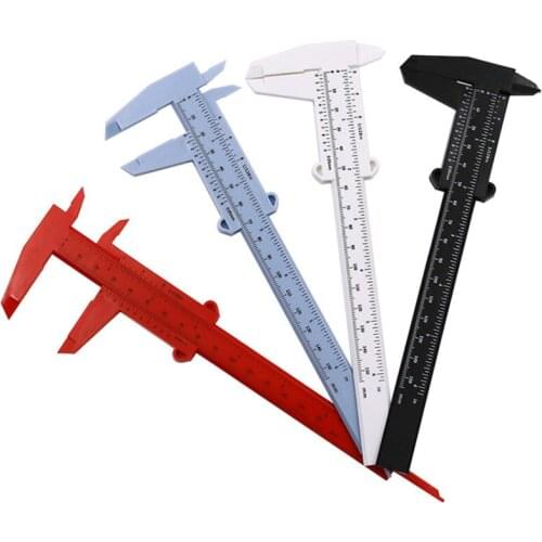 Portable 150MM Plastic Eyebrow Measuring Vernier Caliper Tattoo Caliper Ruler Plastic Permanent Makeup Measurement Tools