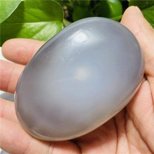 Natural Agate Enhydritic Quartz Crystal Mineral Energy Stone For Healing