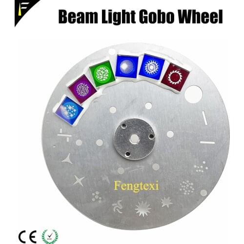 Dj Disco Stage Light 200W 5R 230W 7R Beam Light Pattern Disc Gobo Wheel Moving Head Lights Glass Gobo Color Rotate Wheel Plate