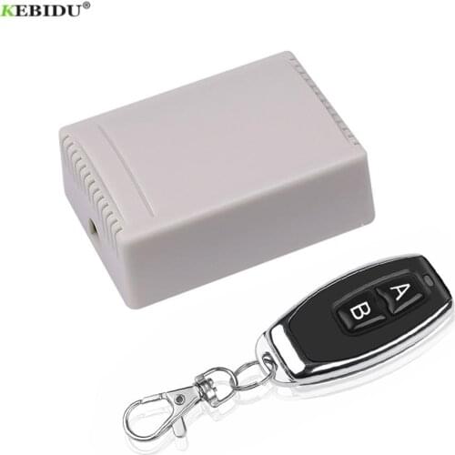 RF Transmitter 433 MHz Remote Controls with Wireless Remote Control Switch DC 12V 24V 2CH relay Receiver Module for Garage