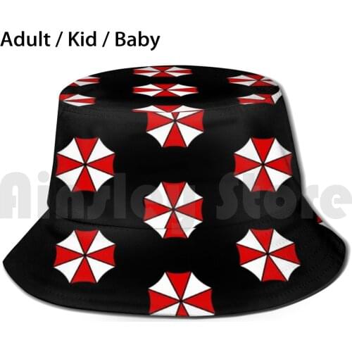 Umbrella Corporation Sun Hat Foldable UV Protection Zombies Apocalypse Video Gaming Zombie