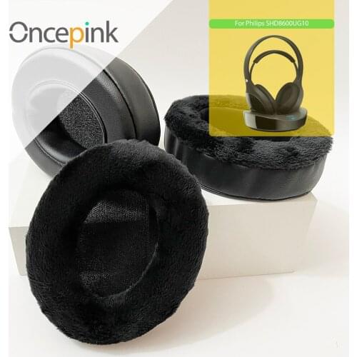 Oncepink Replacement EarPads For Philips SHD8600 Headphone Ear Cushion Repair Parts Earphones Accessories