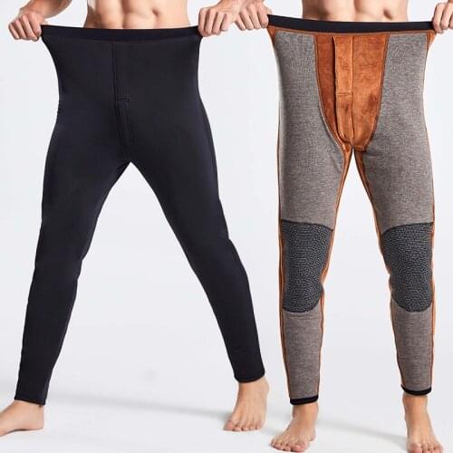 New Thermal Underwear Men Long Johns Hombre Winter Warm Thicken Thermo Underwear Pants Mens Leggings Thermal Pants for Men