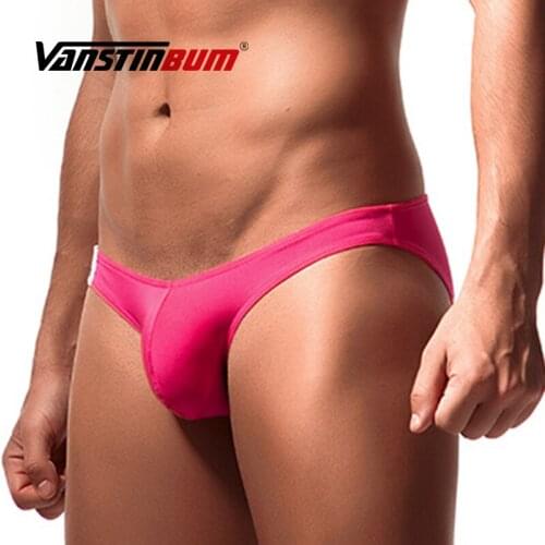 Sexy Mens Seamless Nylon Briefs Low Waist Breathable Convex U Pouch Panties Fashion Male Solid Quick Dry Home Sleep Underwear