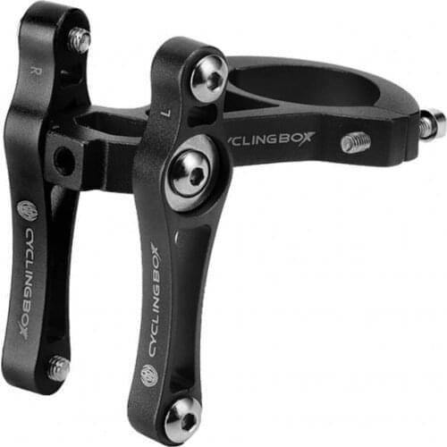 Bike Water Bottle Mount Adapter Bike Handlebar Seat Post Bottle Cage Clamp Aluminium Alloy Double Kettle Holder