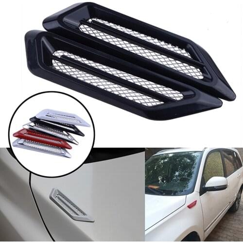 Car Exterior Air Intake Flow Side Fender Vent Wing Cover Trim Tuning Car Styling Shark Gill ABS 3D Decoration Sticker