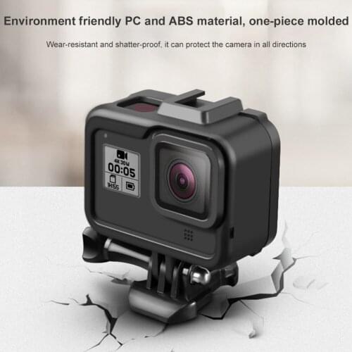 Protection Frame Sports Camera Portable Protective Shell ABS Frame Case Cover For GoPro Hero 8 Black Camera Equipment