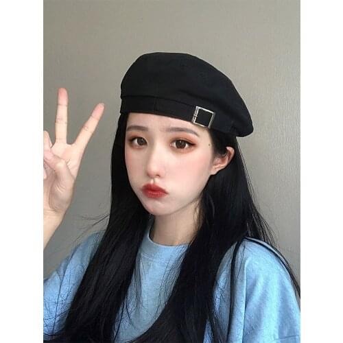 2020 Autumn and Winter Womens Hat Fashion Ribbon Bow Beret Letter Embroidery Winter Hat Retro Mens Beret French Hat Navy Hat