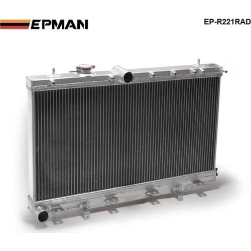 50mm 2 Row Aluminum Radiator For Subaru Impreza Wrx STI GDB GD8 MT 02-07 03 04 05 06 EP-R221RAD