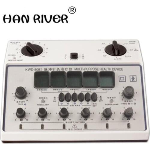 6 Channels Tens UNIT. Multi-Purpose Acupuncture Stimulator Health Massage Device. 808I Electrical nerve muscle stimulator