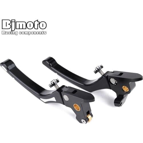 BJMOTO CNC Adjustable Motorcycle Brake Clutch Levers For Harley Touring Models 2014-later Motocross with hydraulic Clutch
