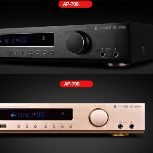 220V 550W 700W AP-702/708 digital amplifier 4.0 Bluetooth amplifier 5.1 channel home theater TV card APE Dolby with SD USB
