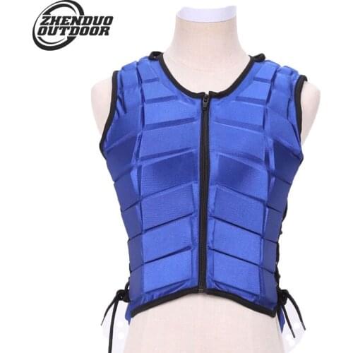 Childrens equestrian armor Coloured childrens protective riding vest cushioning riding outfit