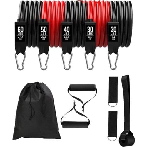 150/200/250LB TPE Resistance Band Fitness Yoga Bodybuilding Arm Strength TrainingTube Pull Rope Gym Exercise Elastic Rubber Band