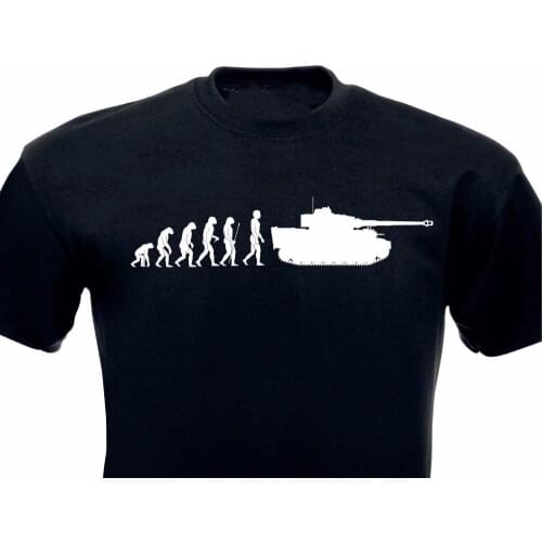 2018 Cotton Short Sleeves Hip Hop Fashion Casual T Shirts evolution T-Shirt Vi 88 Mm Tank Wehrmacht Germany Tee shirt