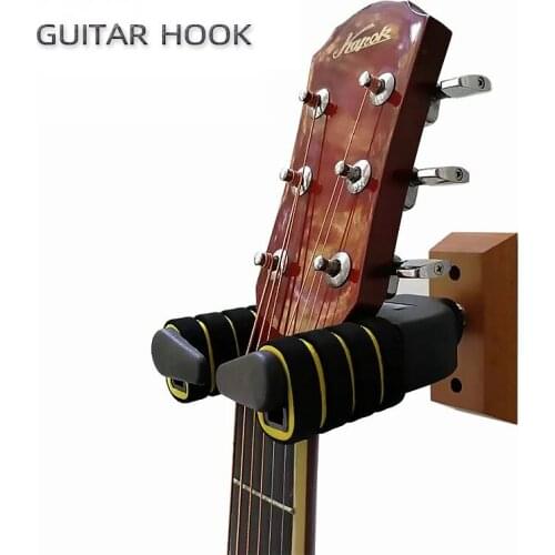 Guitar Hook Holder Advanced Auto Lock Guitar Hanger Hook Wall Load-bearing Bracket Bass Erhu Musical Instrument Accessories 1PC