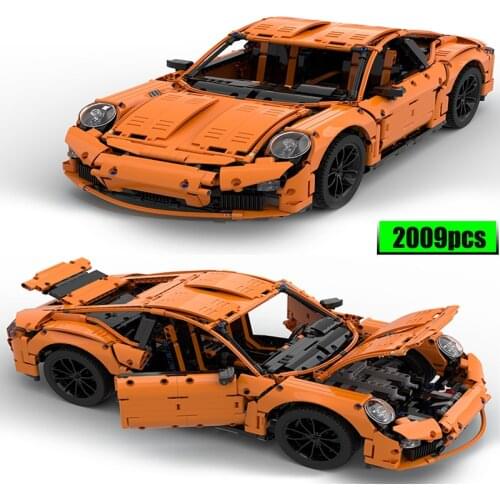 MOC Classic Style Super Sports Car Mechanical Racing Car Building Blocks Model High-Tech Brick Assembly Bricks Toy Children Gift