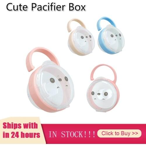 Baby Pacifier Box Soother Container Holder Pacifier Box Travel Storage Case Safe Holder Pacifier Plastic Box Nipple Caja Chupete