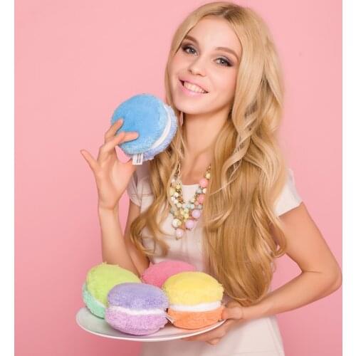 French macarons macaron colorful candy-colored creative Coin Purses wallet / key ring