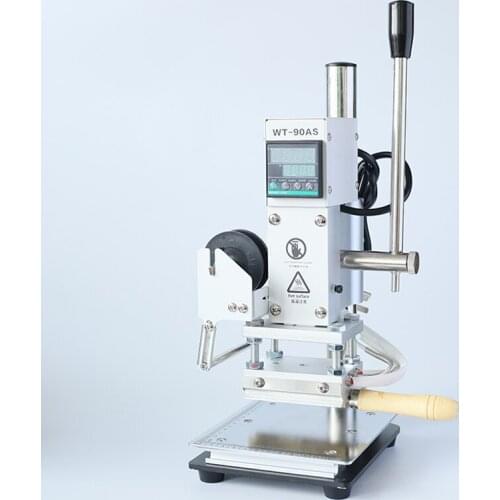 Hot Stamping Machine Bronzing Machine 300W Manual Embossing Machine with Positioning Slider for PVC Leather