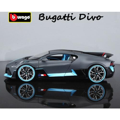 Bburago 1:18 Scale Bugatti Chiron Divo Metal Luxury Vehicle Diecast Pull Back Cars Model Toy Collection Xmas Gift