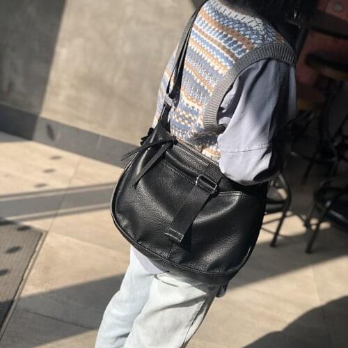 Soft Head Layer Cowhide Leisure Large Capacity Women Bag Cowhide Luxury Handbag Contracted Fashion Retro Shoulder Bags