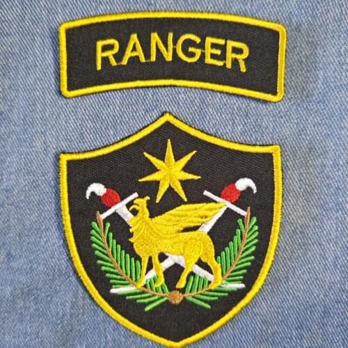 Ranger Iron On Patch Embroidered Applique Sewing Label punk biker Patches Clothes Stickers Apparel Accessories Badge