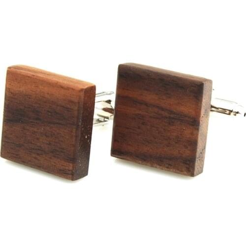 YH-1956 New Colored Wood Cufflinks-Factory Directly Selling