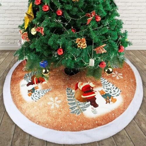 Plush Christmas Tree Carpet Merry Christmas Decorations for Home Natal Tree Skirts New Year Decoration Xmas Party Navidad Decor