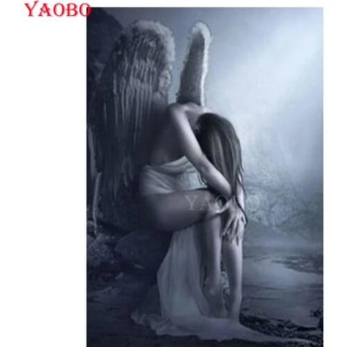 3D Full Display Diamond Painting Angel woman Diamond Embroidery 5d cross Stitch,Picture By Rhinestones,Wall sticker decor