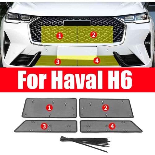 Car Middle Insect Screening Mesh Front Grille Insert Net Anti-mosquito Dust for haval h6 3th 2021 2022 Accessories