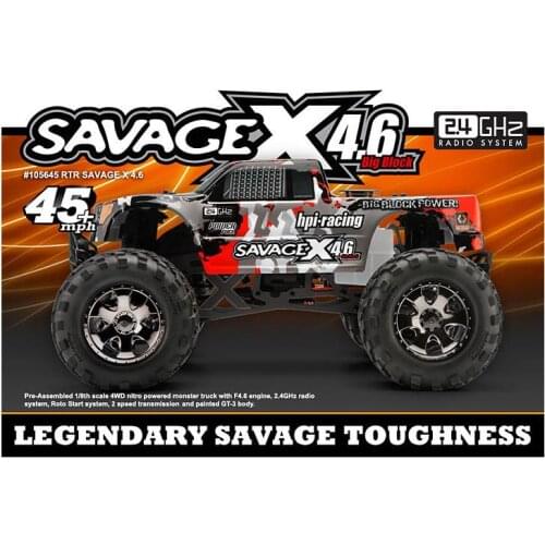 HPI SAVAGE Flux F4.6-K4.6 X/ss 4.6 Monter Truck Tires Wheels GT2 SS HPI hex14mm For Hobao Nanda HSP Redcat Hraxxas 1/8 MT Truck