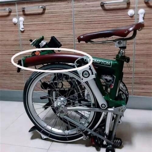 Folding bicycle horizontal frame protection sticker cowhide fit brompton bike frame protection handmade
