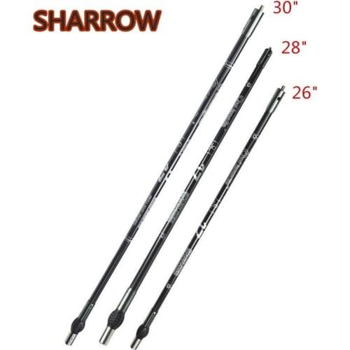 26/28//30 Inch Carbon Stabilizer System Balance Bar Main Rod Recurve Compound Bow Shock Absorber For Archery Hunting Accessories