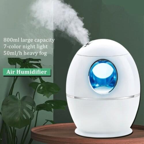 800ML Air Humidifier USB Aroma Essential Oil Diffuser Ultrasonic Cool Water Mist Maker Aromatherapy LED Night Light Office Home